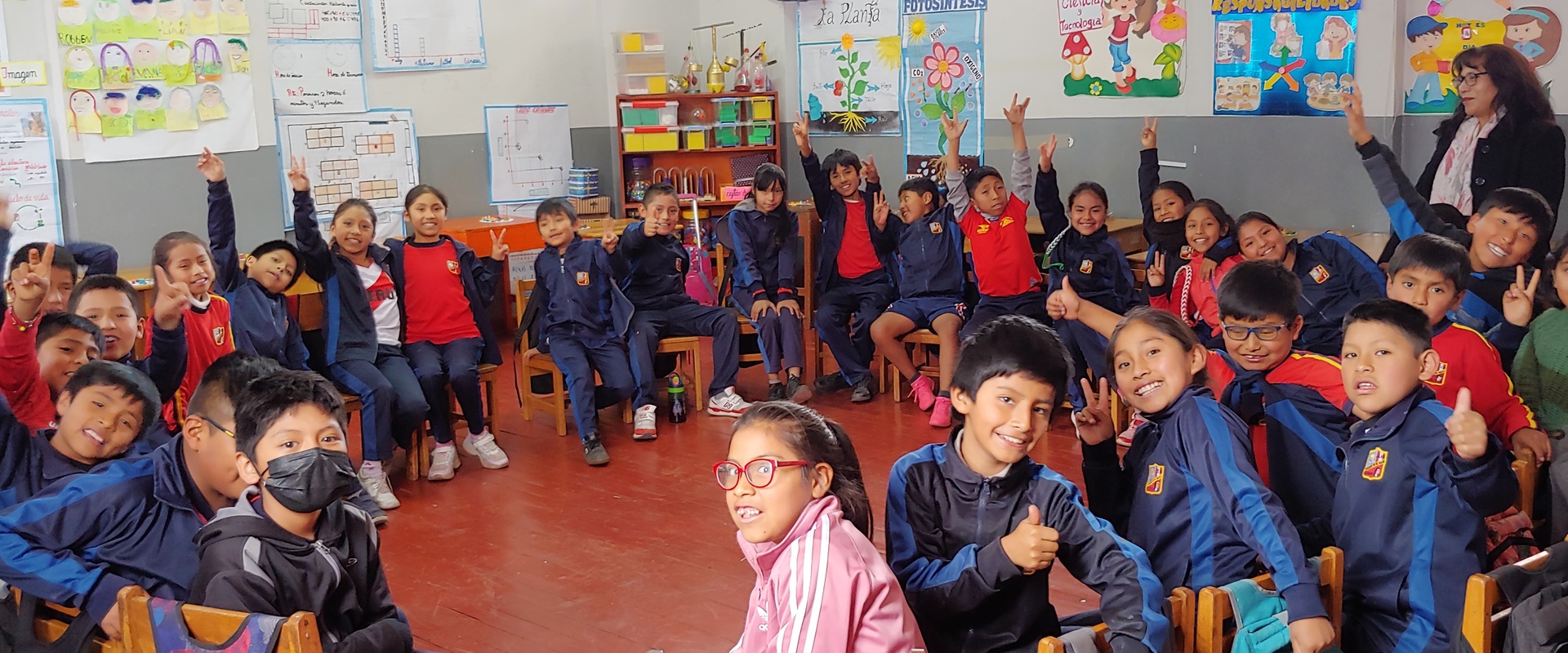 Schoolklas in Peru