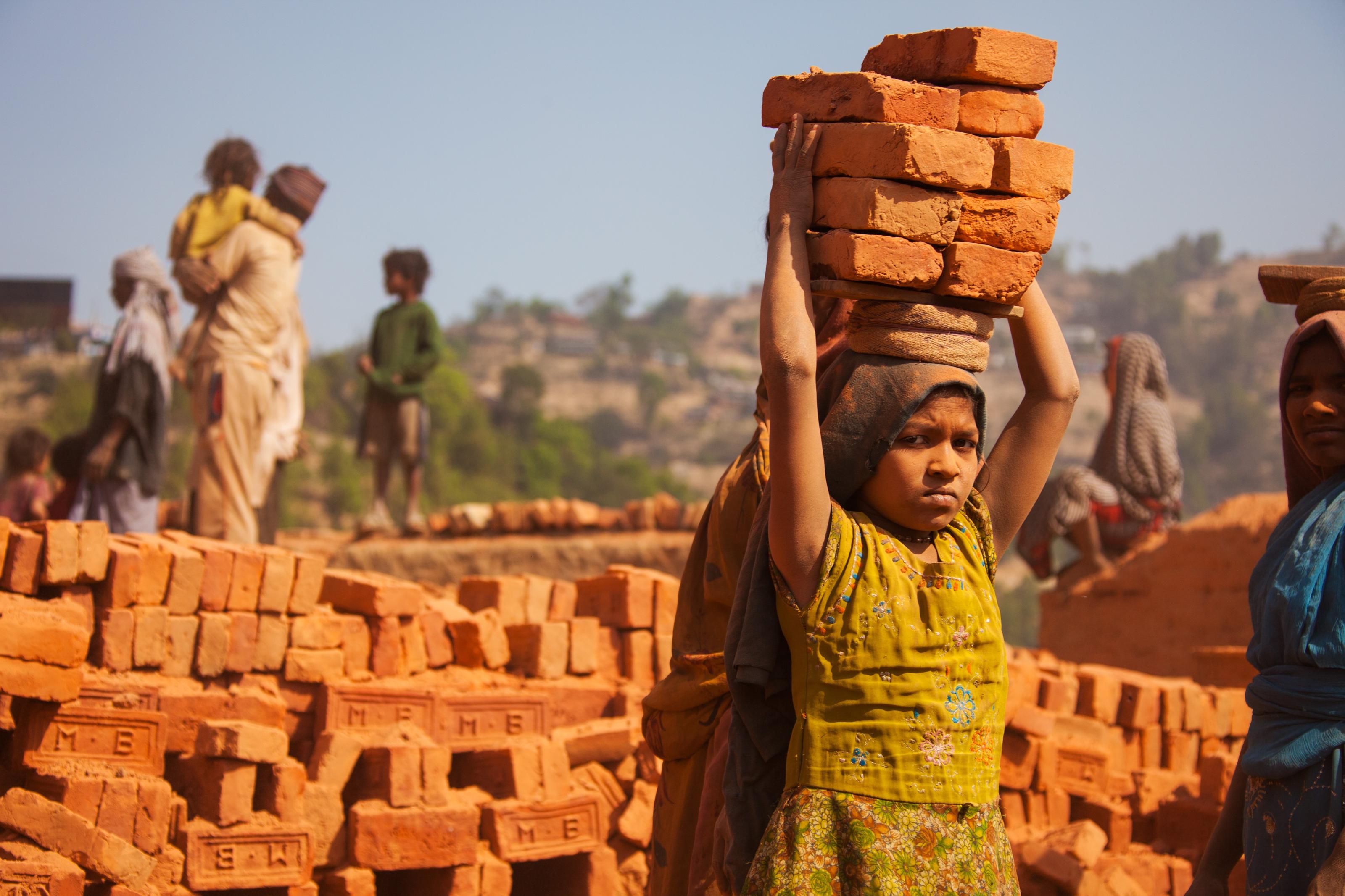 Baksteenfabriek in India