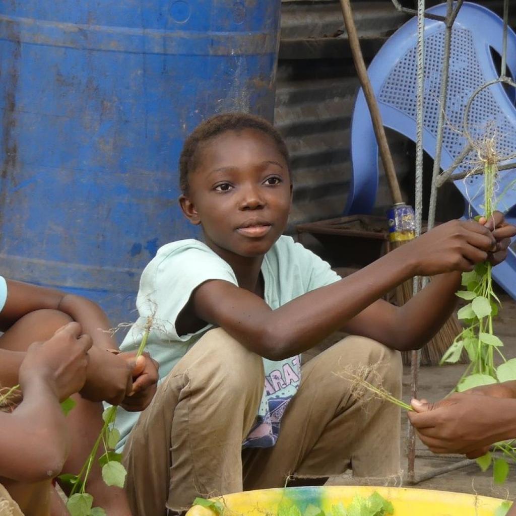 Meisjes in opvangcentrum DR Congo