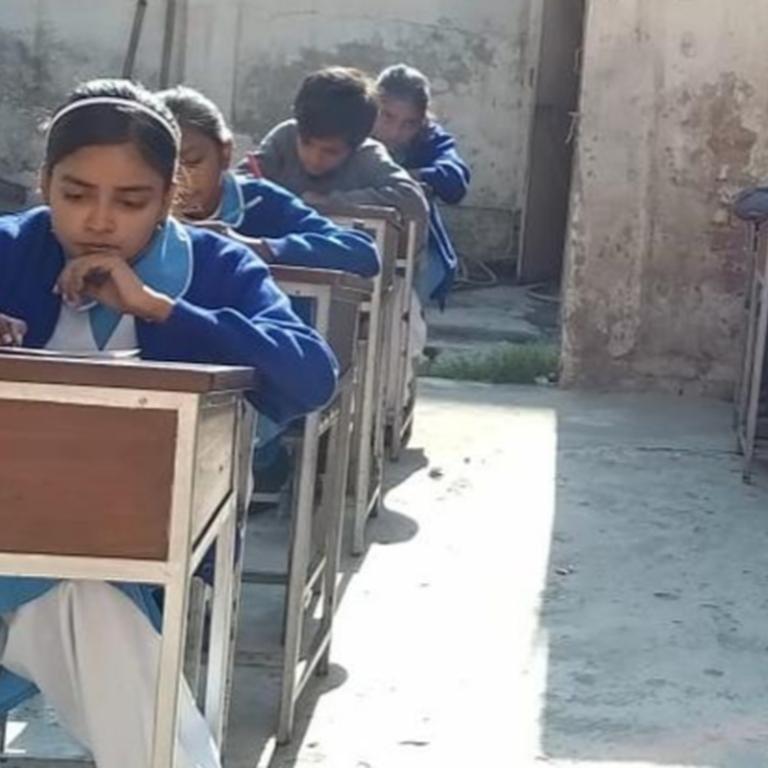 Kinderen in de schoolbanken
