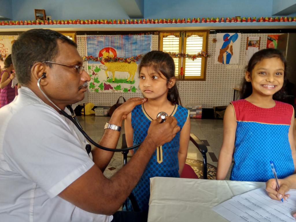 Opvang van straatkinderen in Bangelore, India