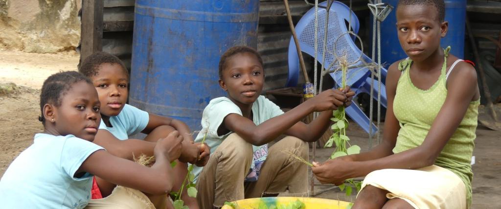 Meisjes in opvangcentrum DR Congo